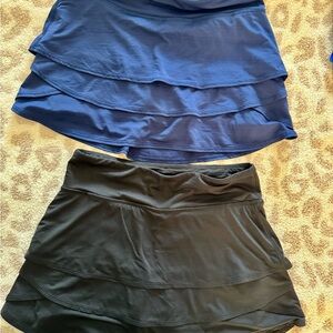 Athleta Girl swing skort bundle blue black 12 lg
